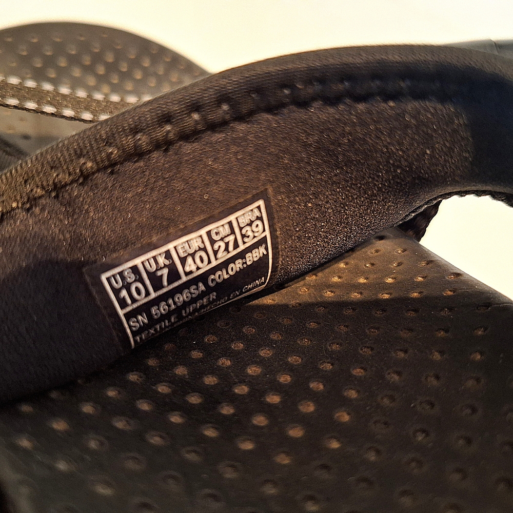 Skechers Reggae Navy Blue Slide On Sandal Arch Suppprt Very Good Conditon Sz 10 - Picture 8 of 8